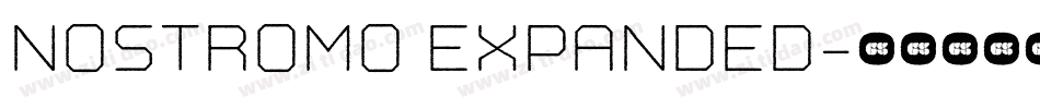 Nostromo Expanded字体转换